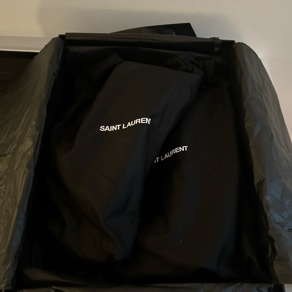 YSL Black Platform Ankle Boots - Picture 3 of 6